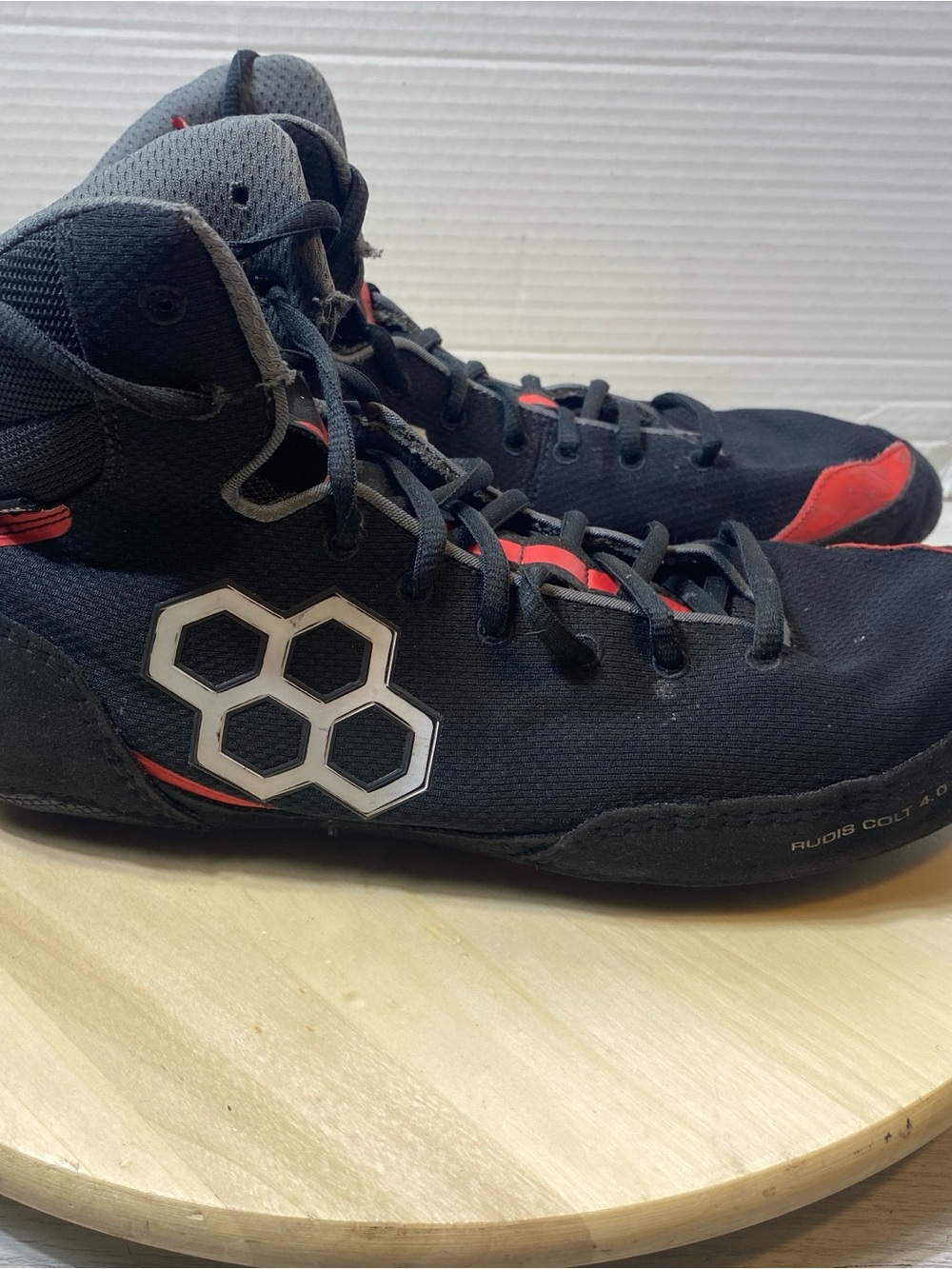Rudis Colt 4.0 Wrestling Shoes Black Red Men's Size 12